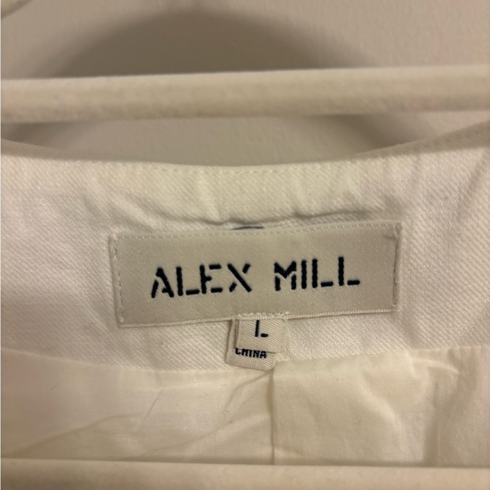Alex Mill Ivory Button-Up Liv Linen Vest - Picture 4 of 5